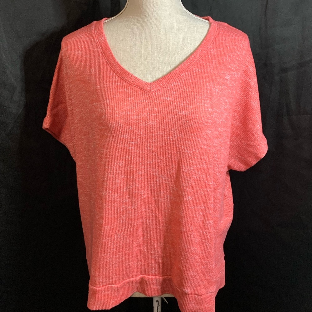 Time & Tru XL 16/18 Orange Pink Top